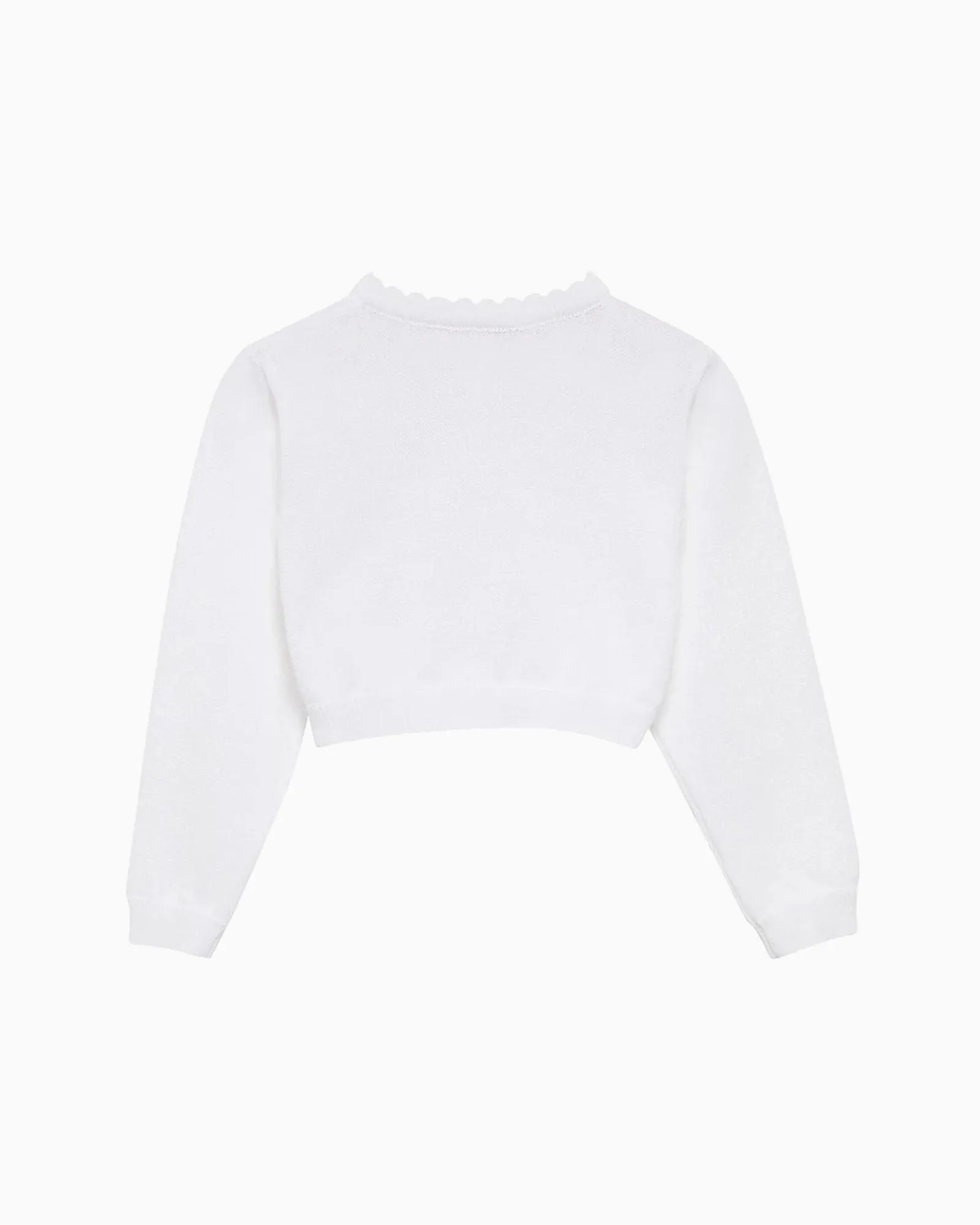 Baby Sophie Cropped Cardigan in White