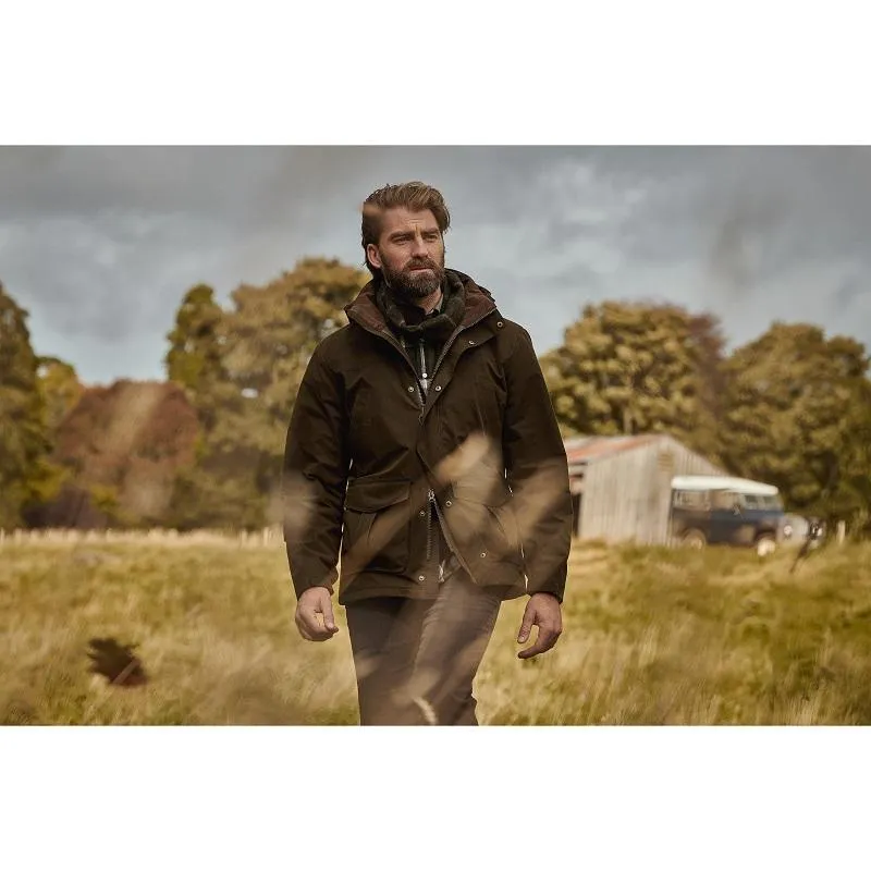 Barbour Brockstone Mens Waterproof Jacket - Dark Olive