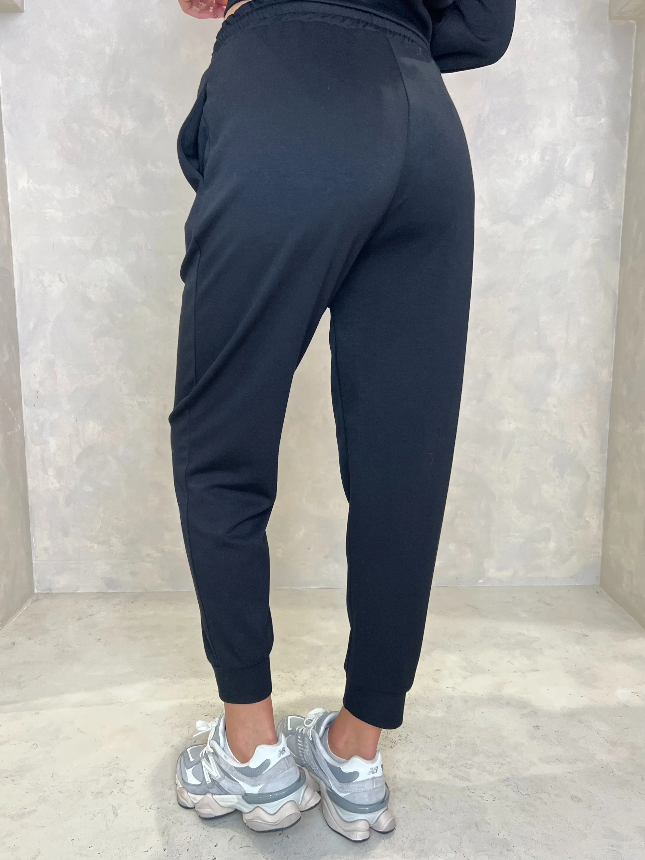 Black Drawstring Jogging Bottoms