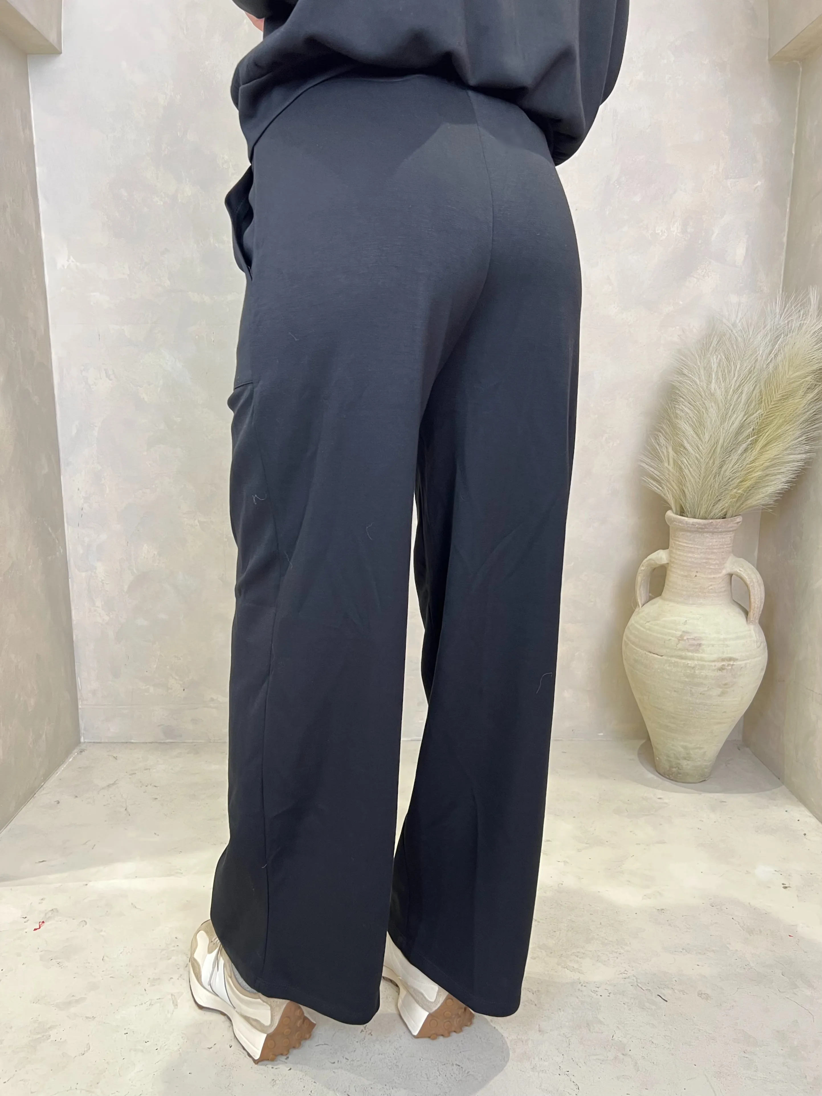 Black Pocket Jogging Bottoms