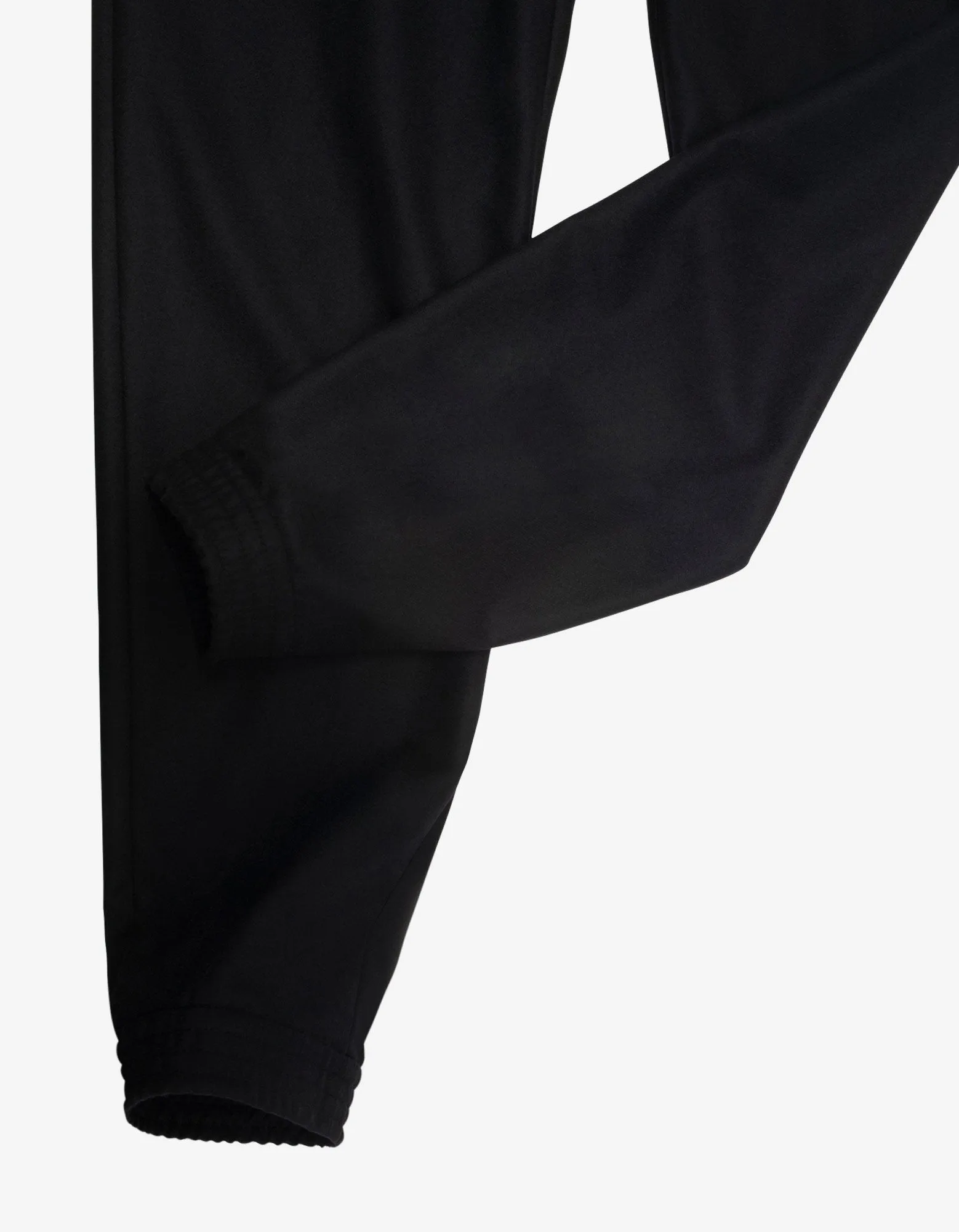 Black Wool Jogging Bottoms -