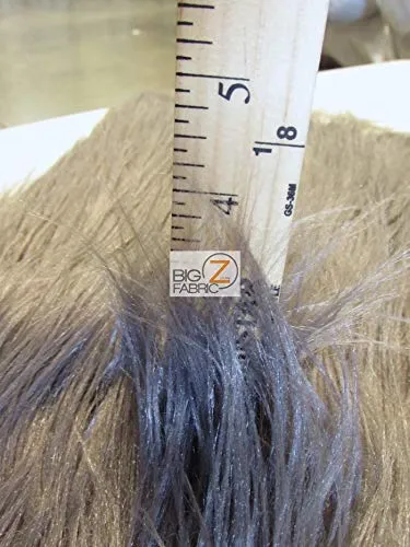 Blonde Solid Gorilla Animal Long Pile Faux Fur Fabric / Sold By The Yard