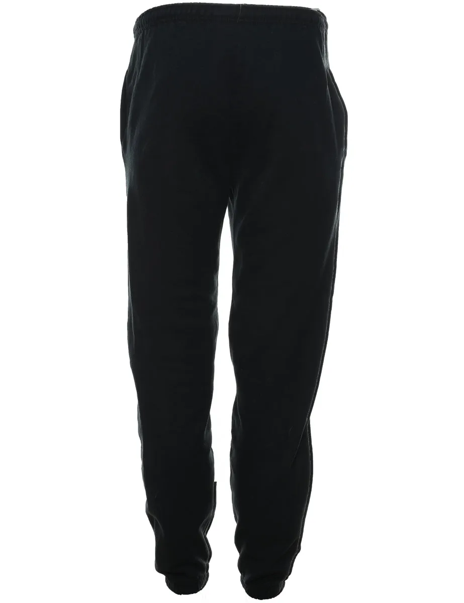 Champion Fleece Lined Black & Purple Jogging Bottoms - W22 L31