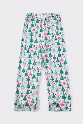 Christmas tree print men pajamas pants