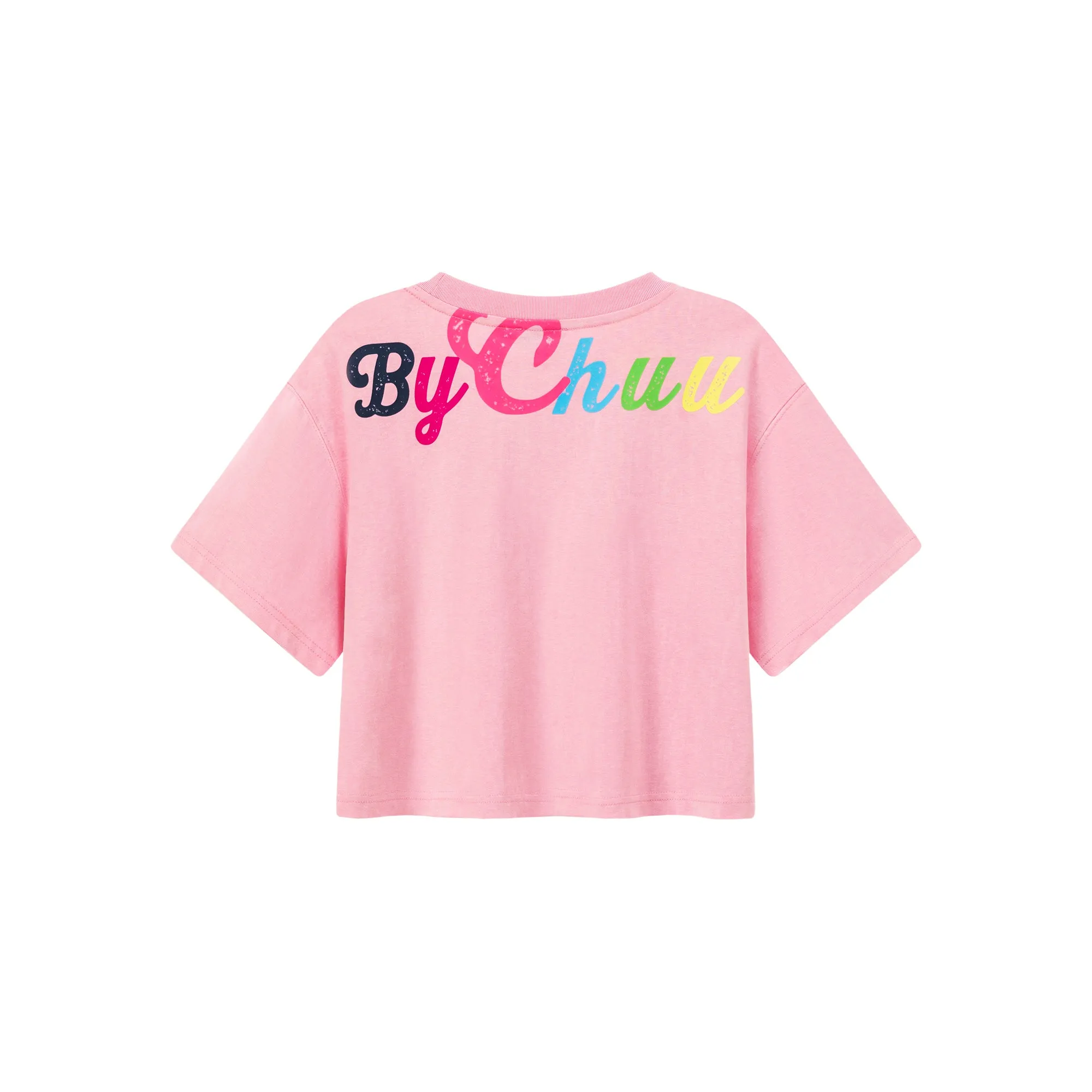 Colored By Chuu Printed Logo Cropped T-Shirt