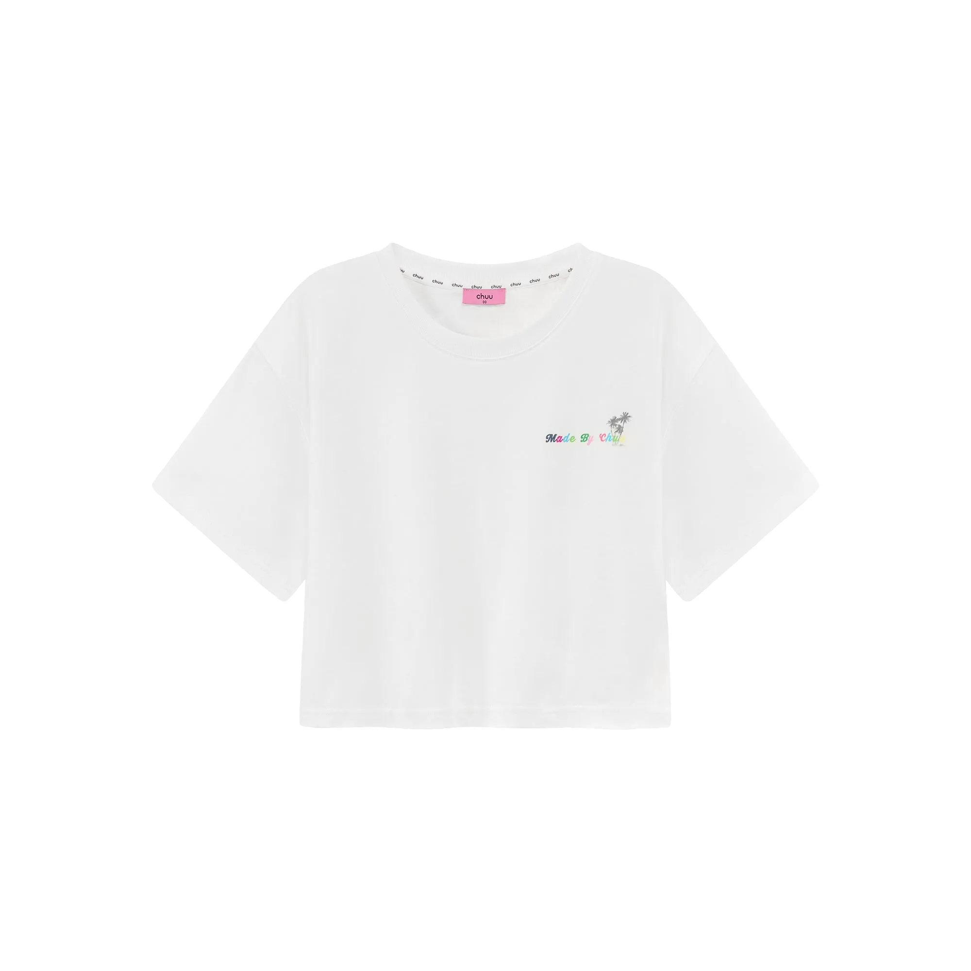 Colored By Chuu Printed Logo Cropped T-Shirt