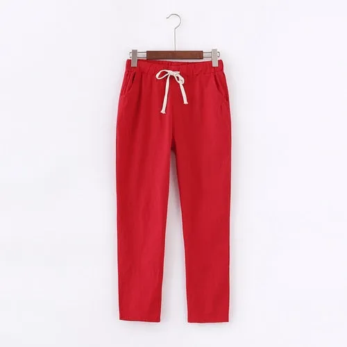 Cotton Linen Pants for Women