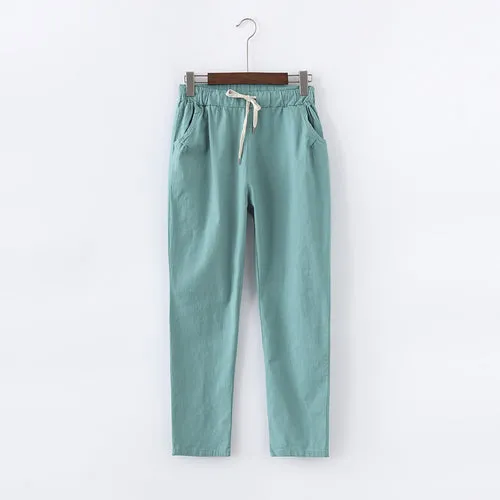 Cotton Linen Pants for Women