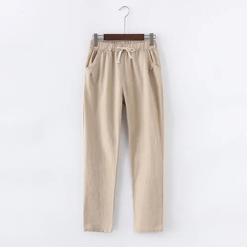 Cotton Linen Pants for Women