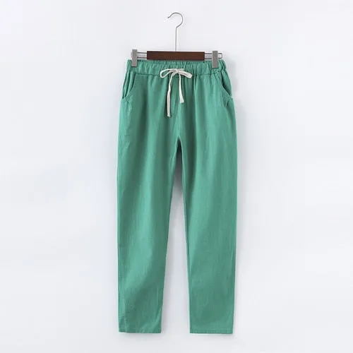 Cotton Linen Pants for Women