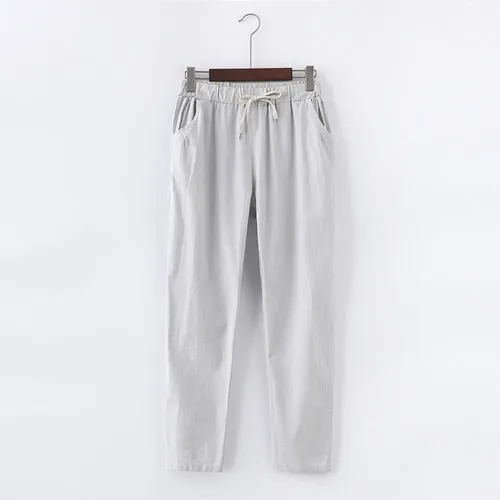 Cotton Linen Pants for Women