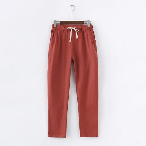 Cotton Linen Pants for Women