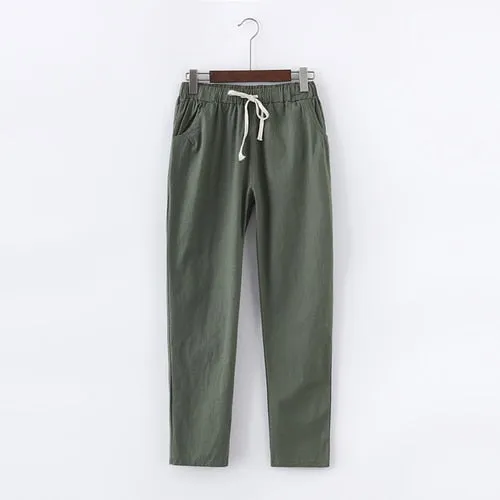 Cotton Linen Pants for Women