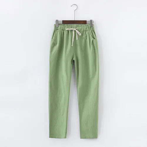 Cotton Linen Pants for Women