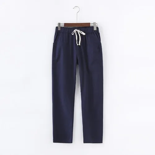 Cotton Linen Pants for Women