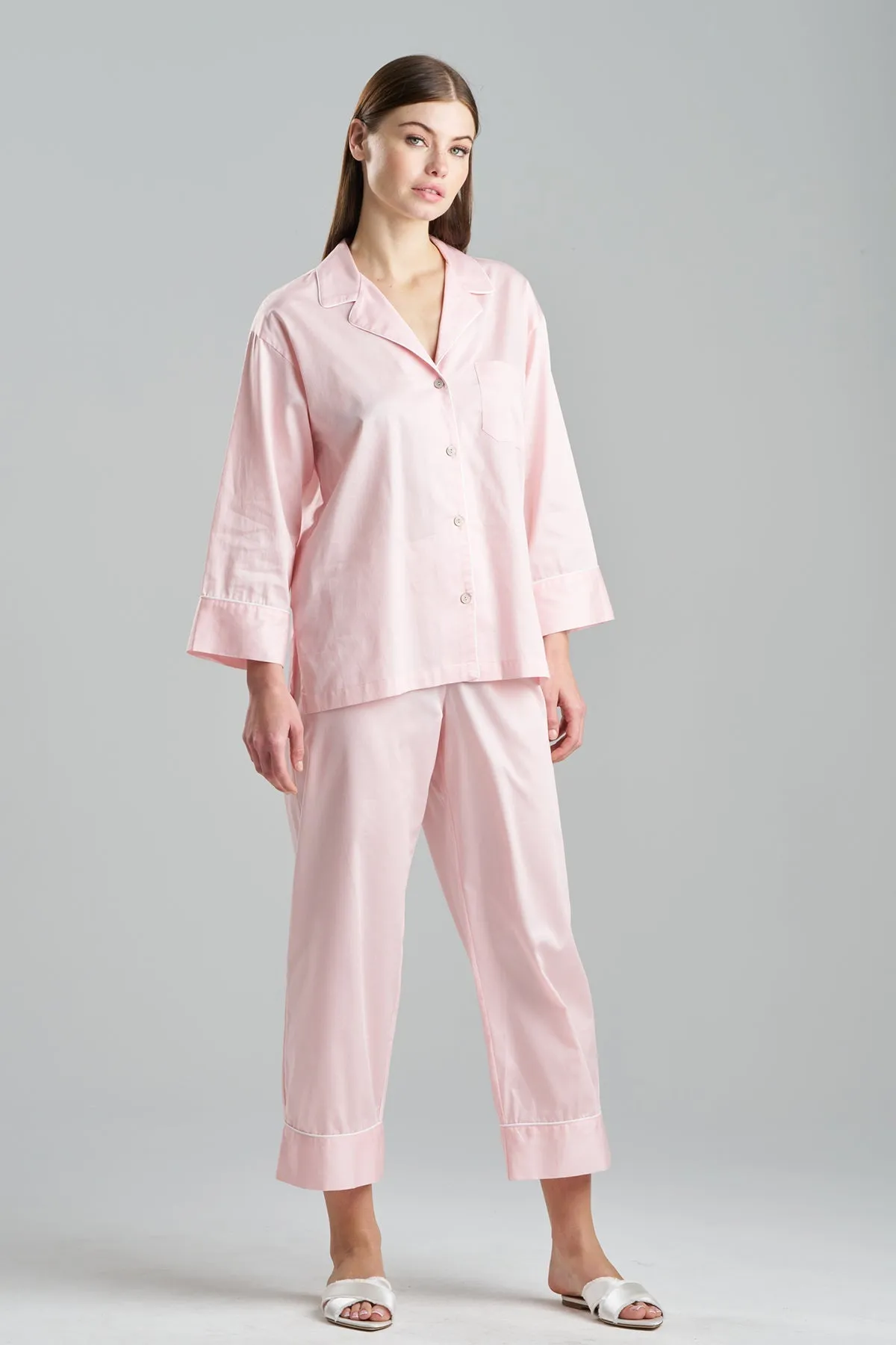 Cotton Sateen Essentials Notch PJ