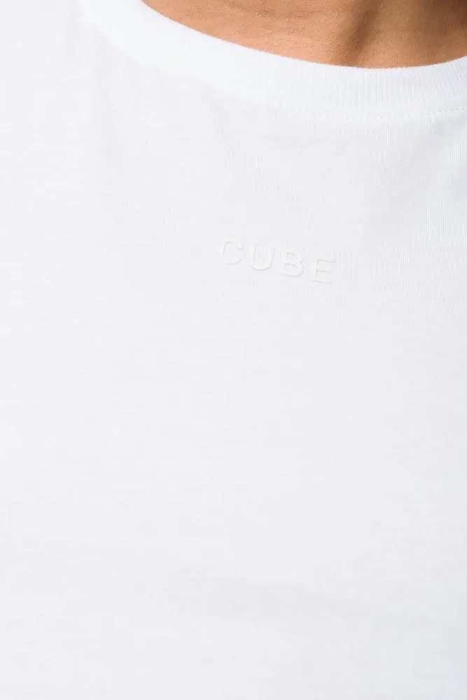 Cropped Short Sleeve T-Shirt White