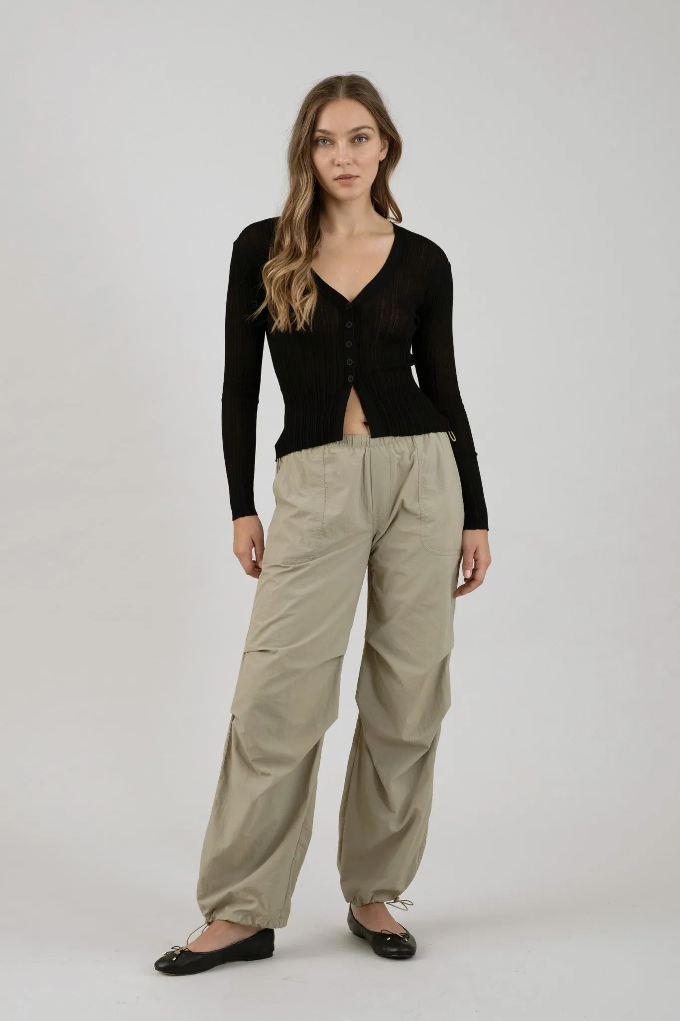 DRAWSTRING PARACHUTE PANTS