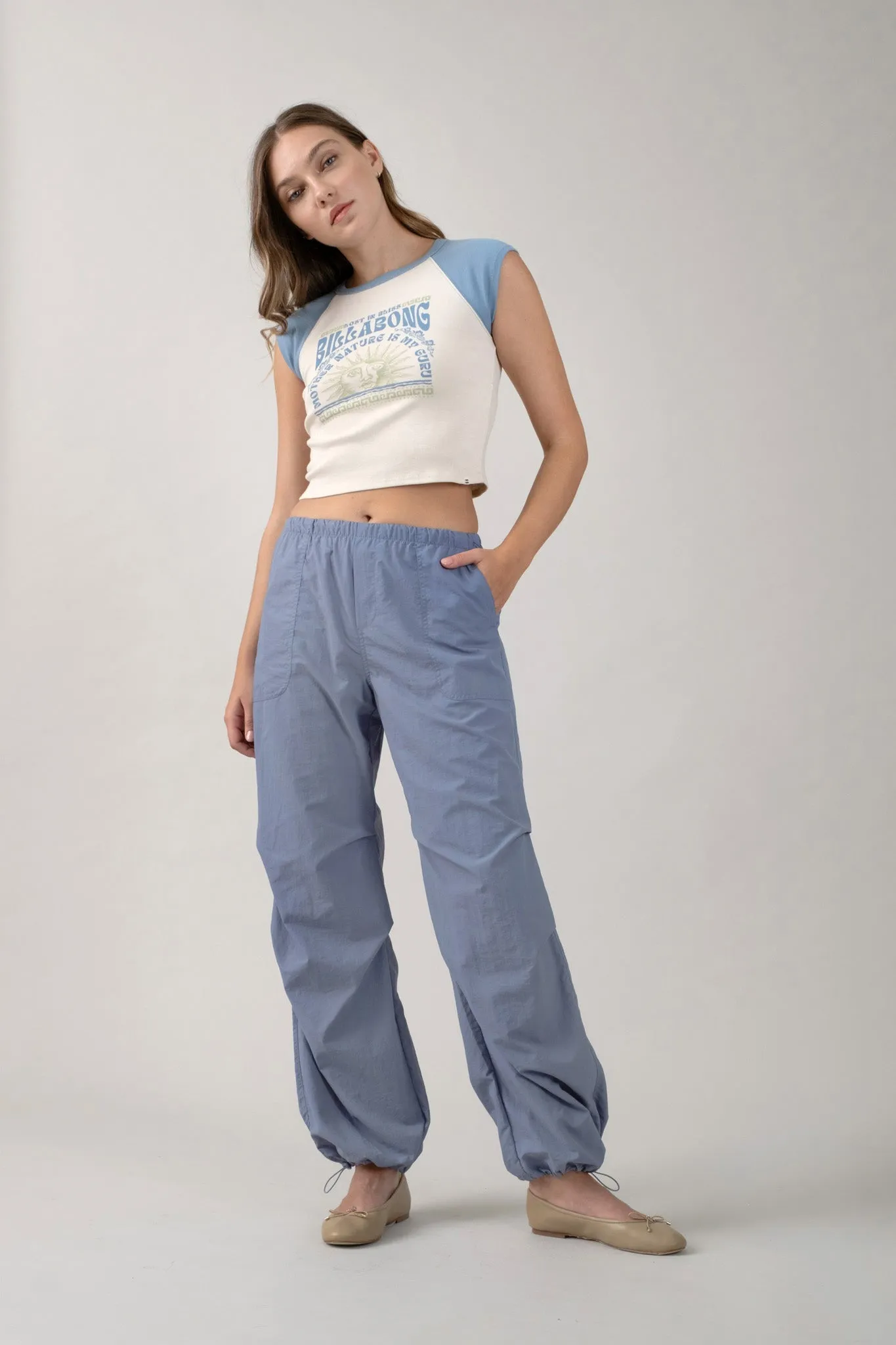 DRAWSTRING PARACHUTE PANTS