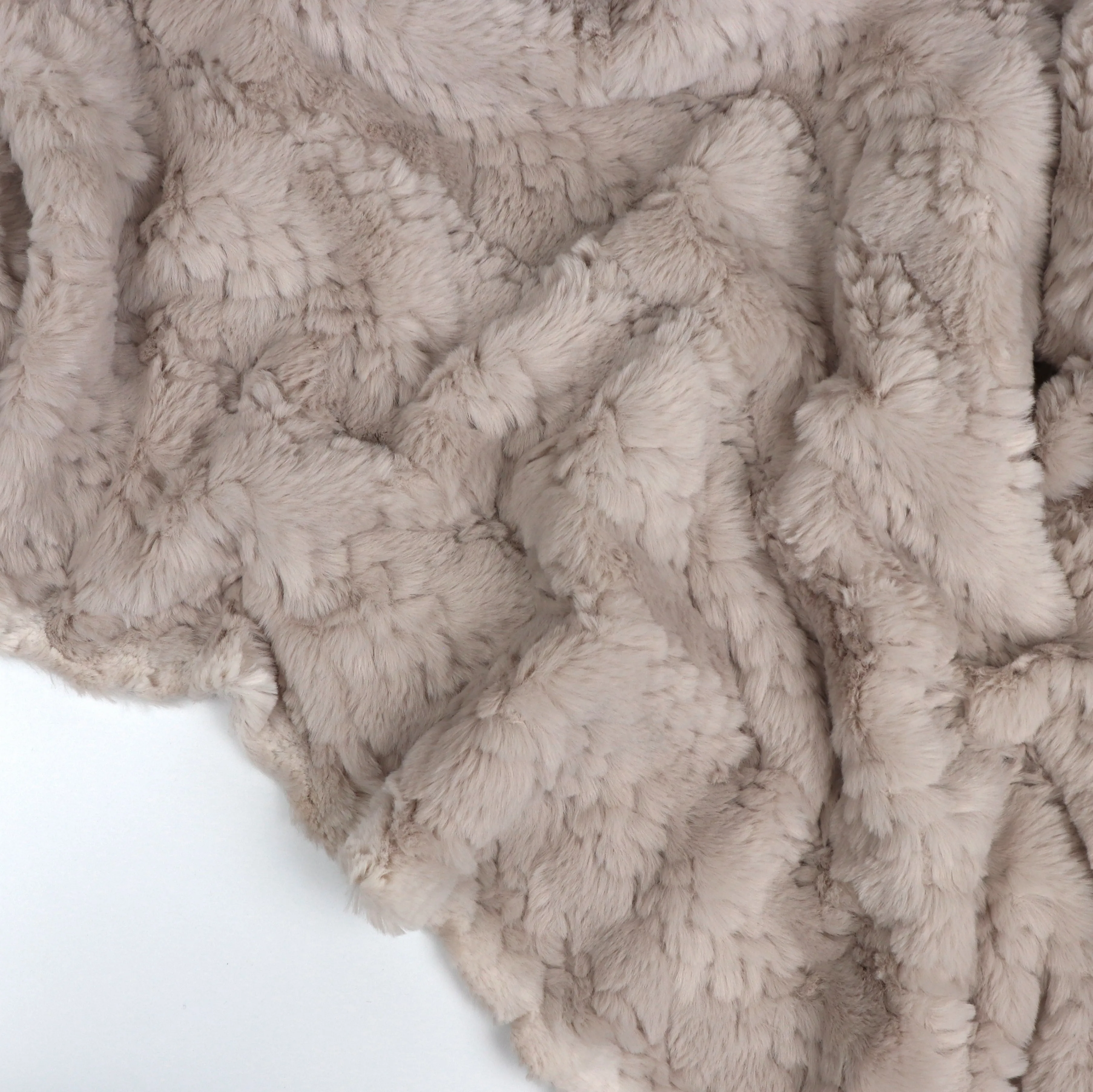 Faux Fur - Cable - Light Beige - SALE