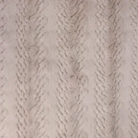 Faux Fur - Cable - Light Beige - SALE