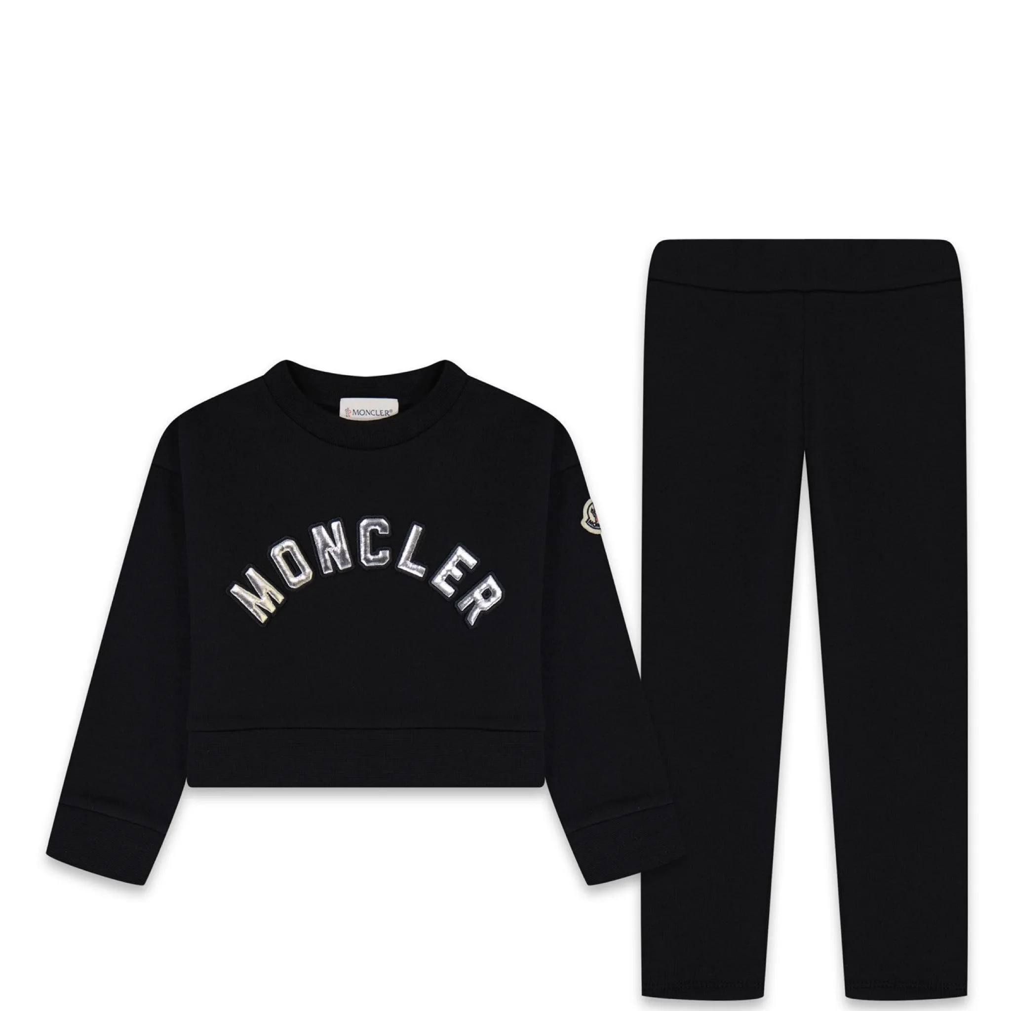 Girls Moncler Black Tracksuit