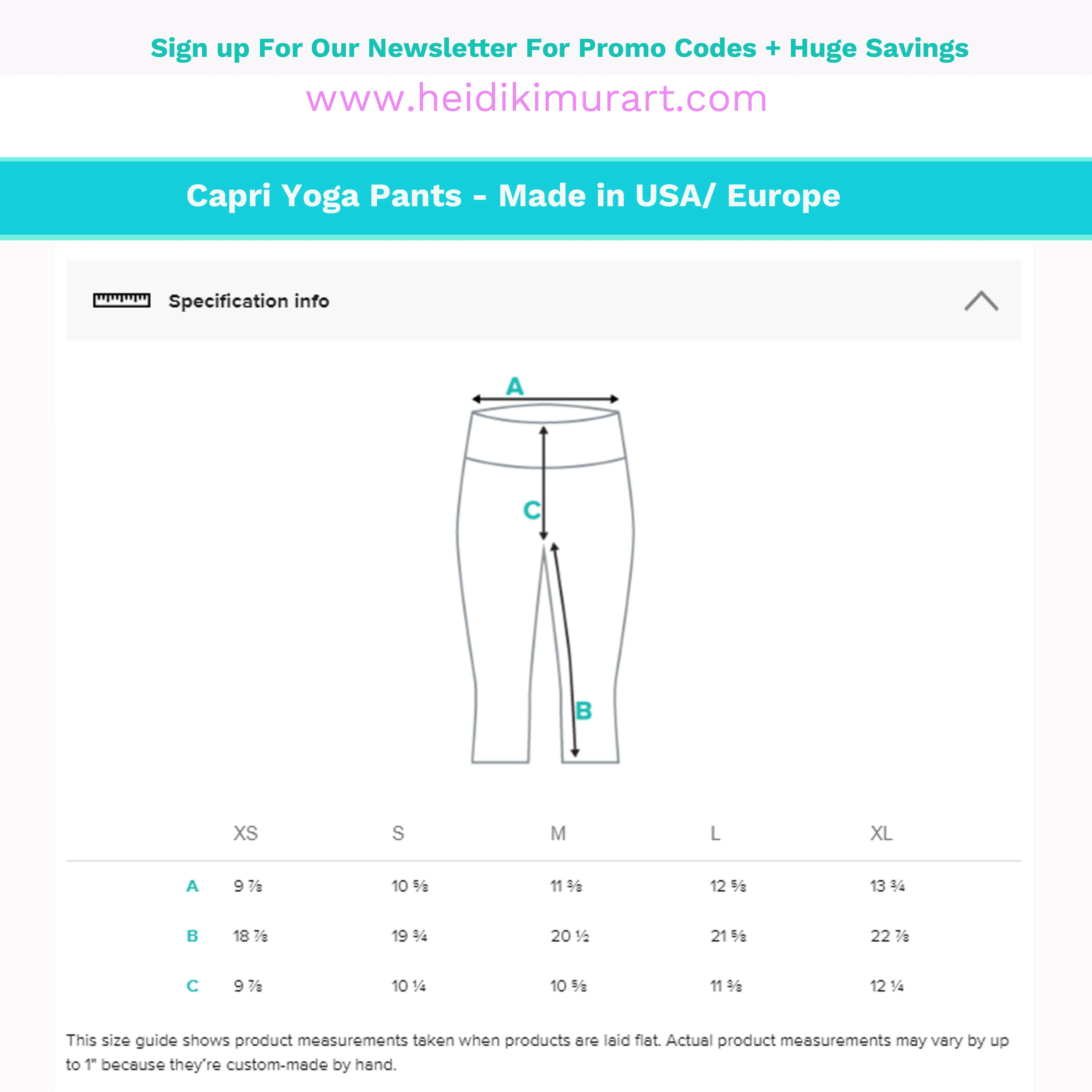 Green Striped Yoga Capri Leggings, White Vertical Striped Women's Capris-Made in USA/EU