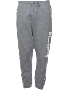 Grey Y2K Playboy Jogging Bottoms - W36 L28