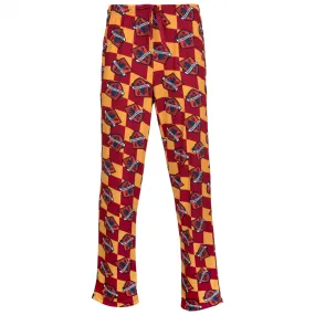 Harry Potter Gryffindor House Crest Checkered Sleep Pants