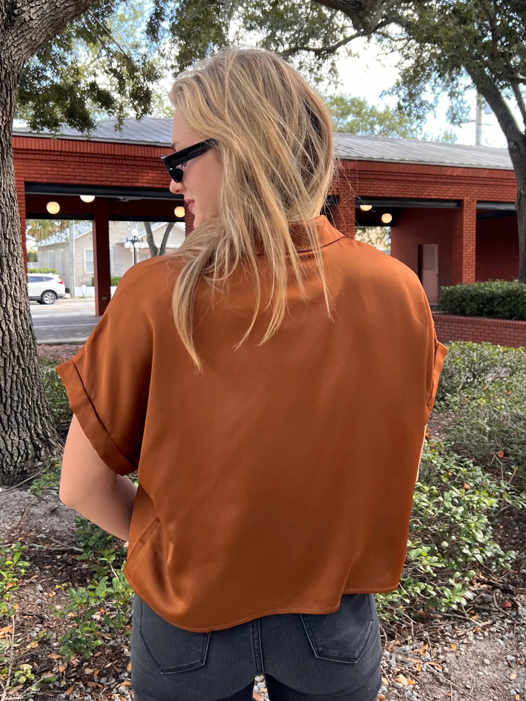 HENDRIX BLOUSE IN CAMEL