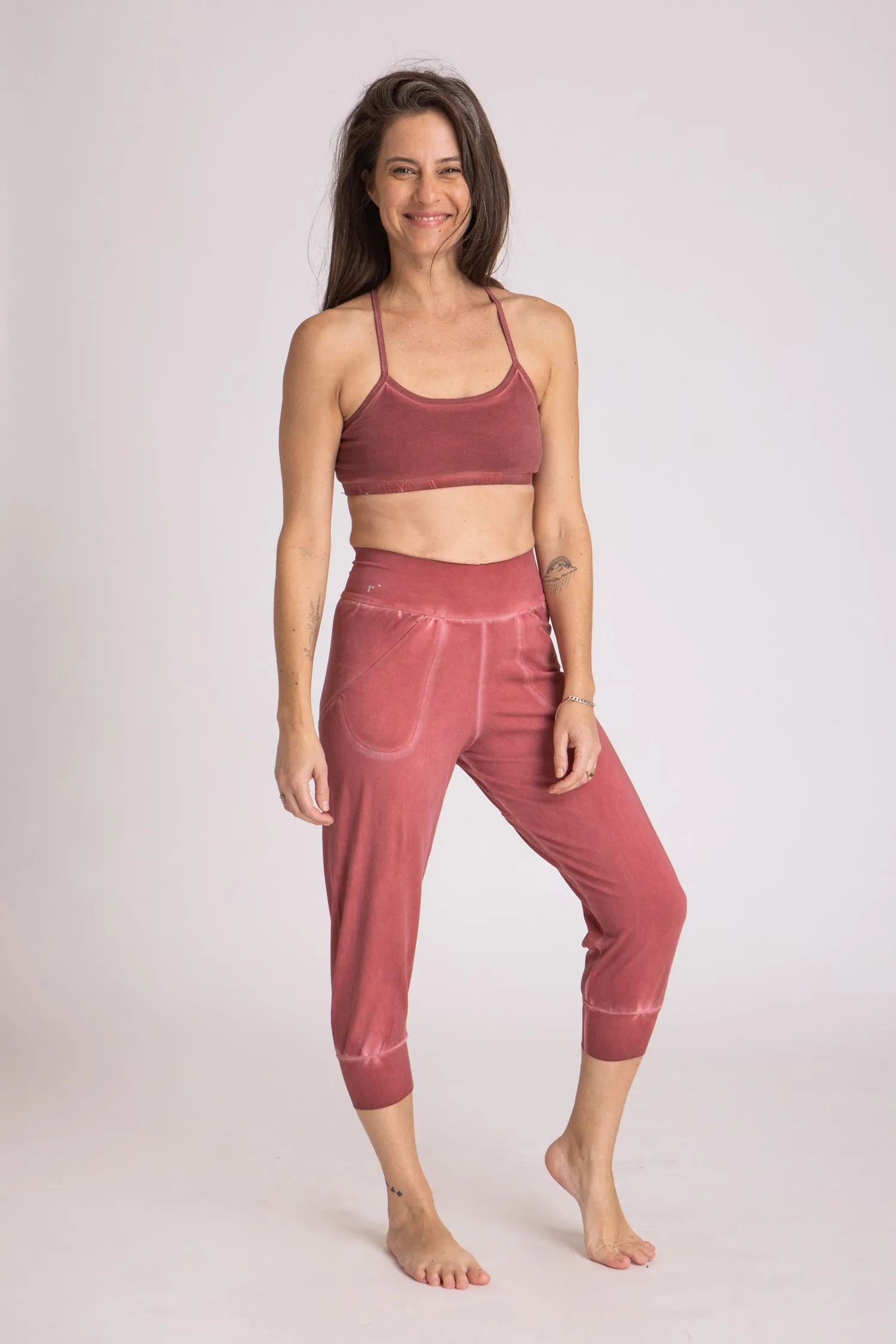 I'mPerfect Stonewash Slouchy Capri Pants 25%off