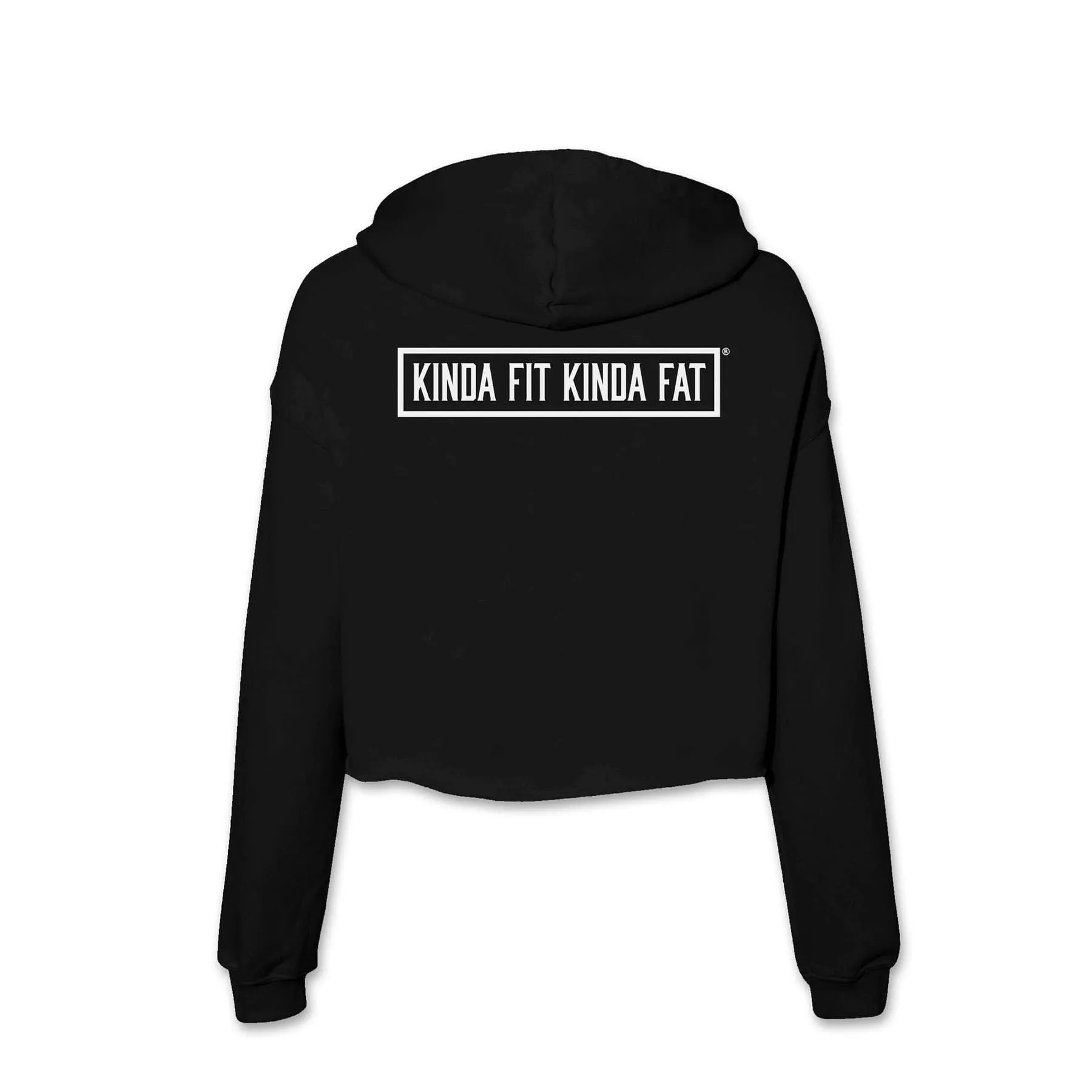 Kinda Fit Kinda Fat Original Donut Plate Cropped Hoodie