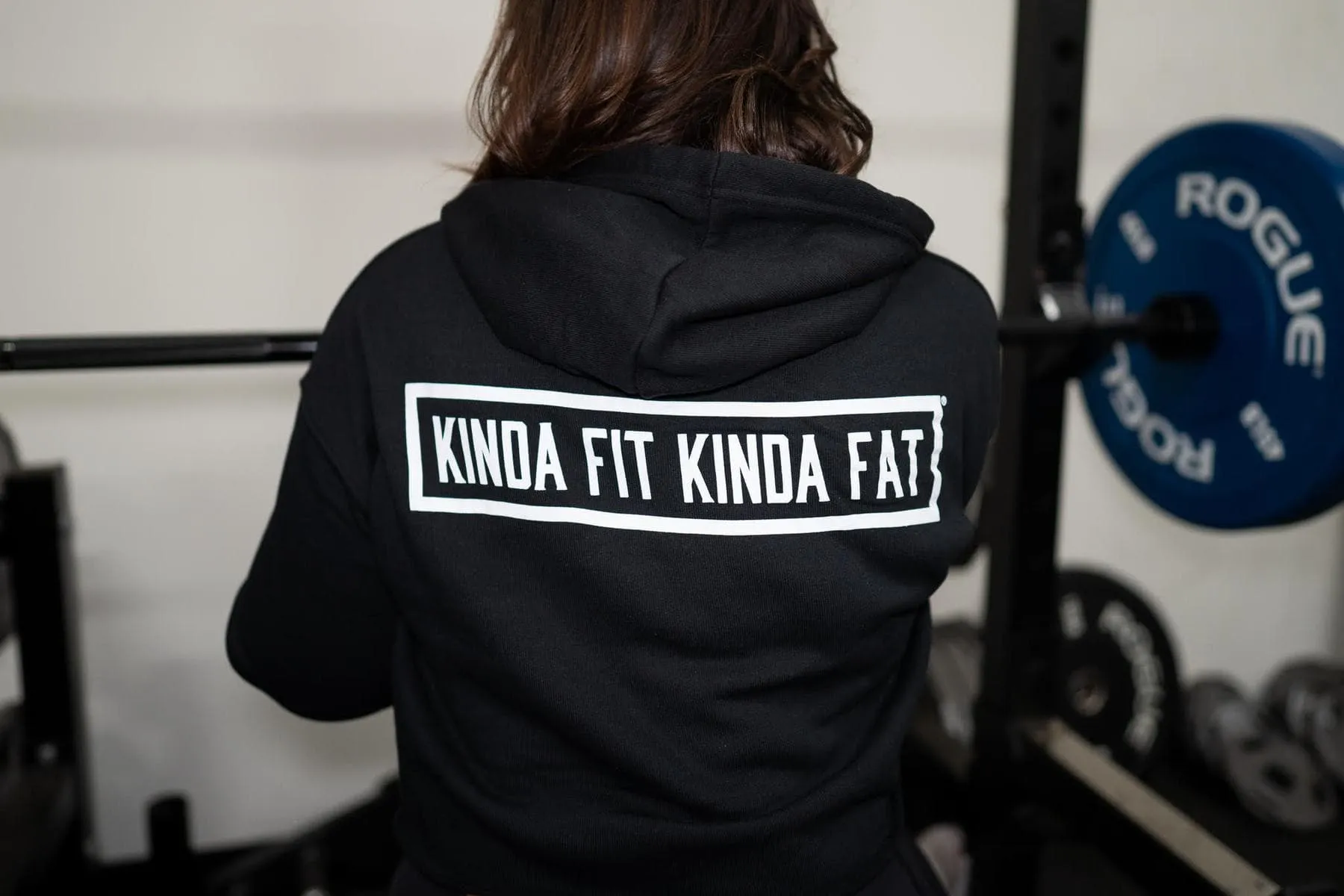 Kinda Fit Kinda Fat Original Donut Plate Cropped Hoodie