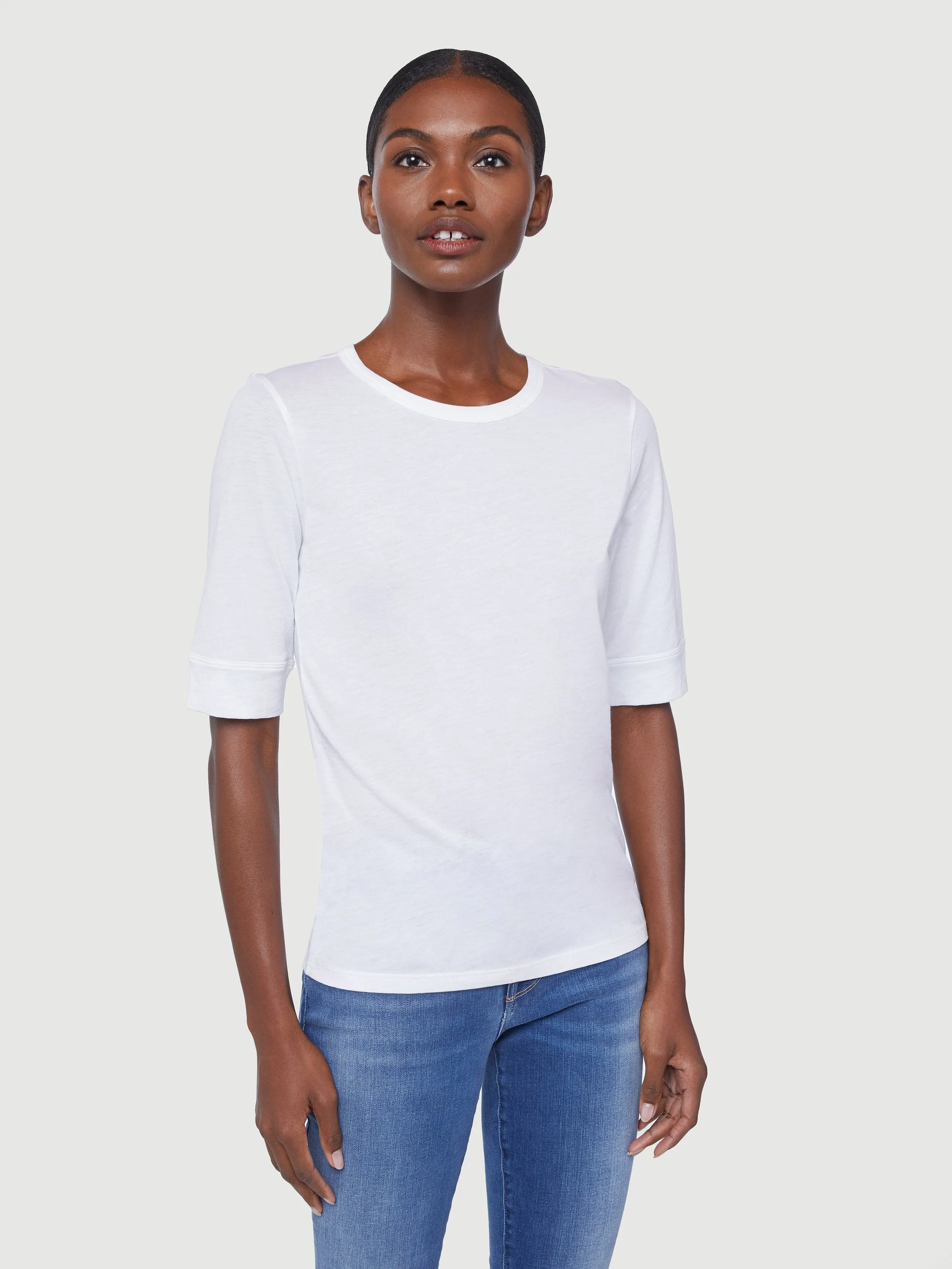 Le Mid Rise 70s Tee -- Blanc