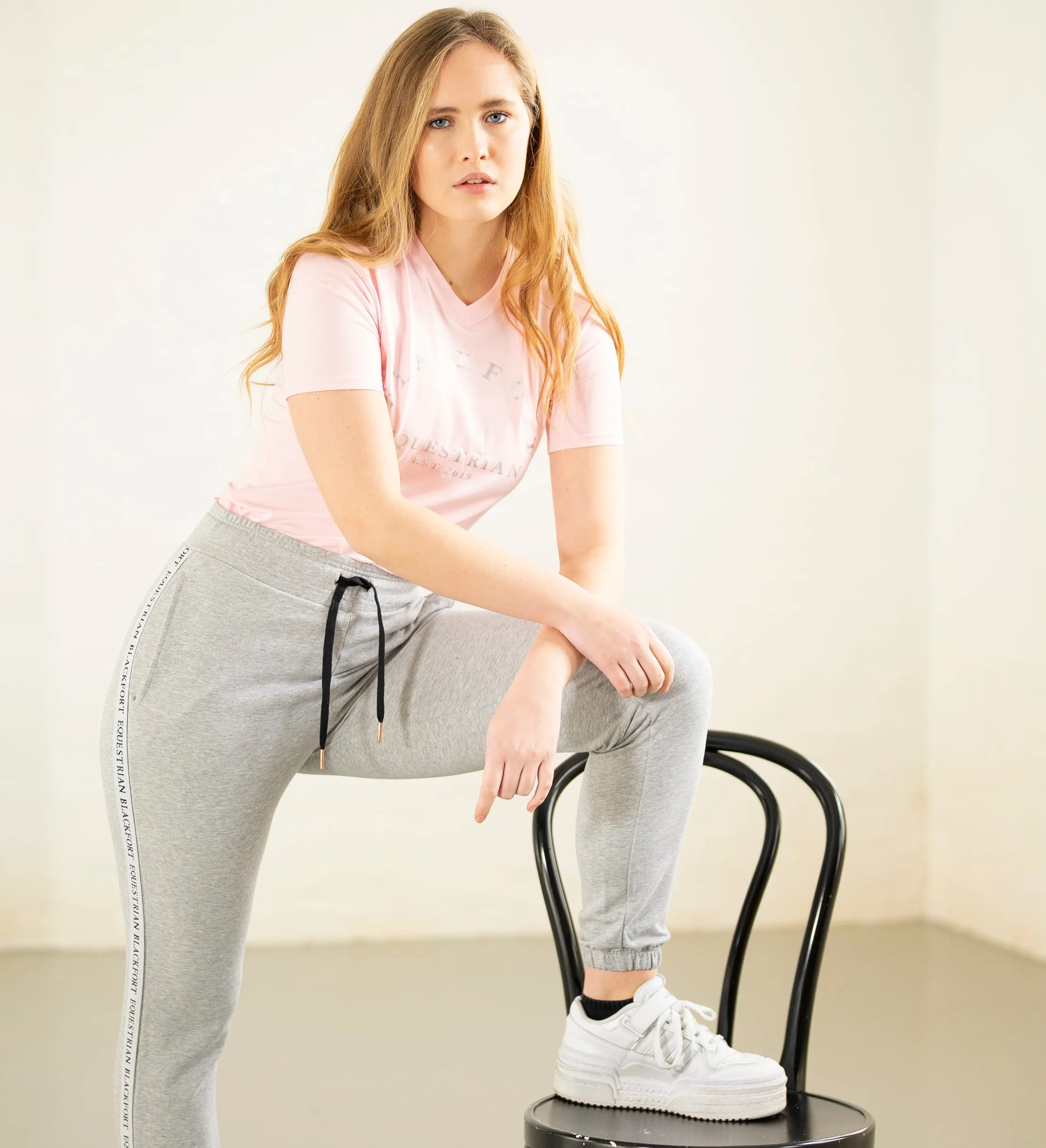 Light Grey Marl Cotton Jogging Bottoms