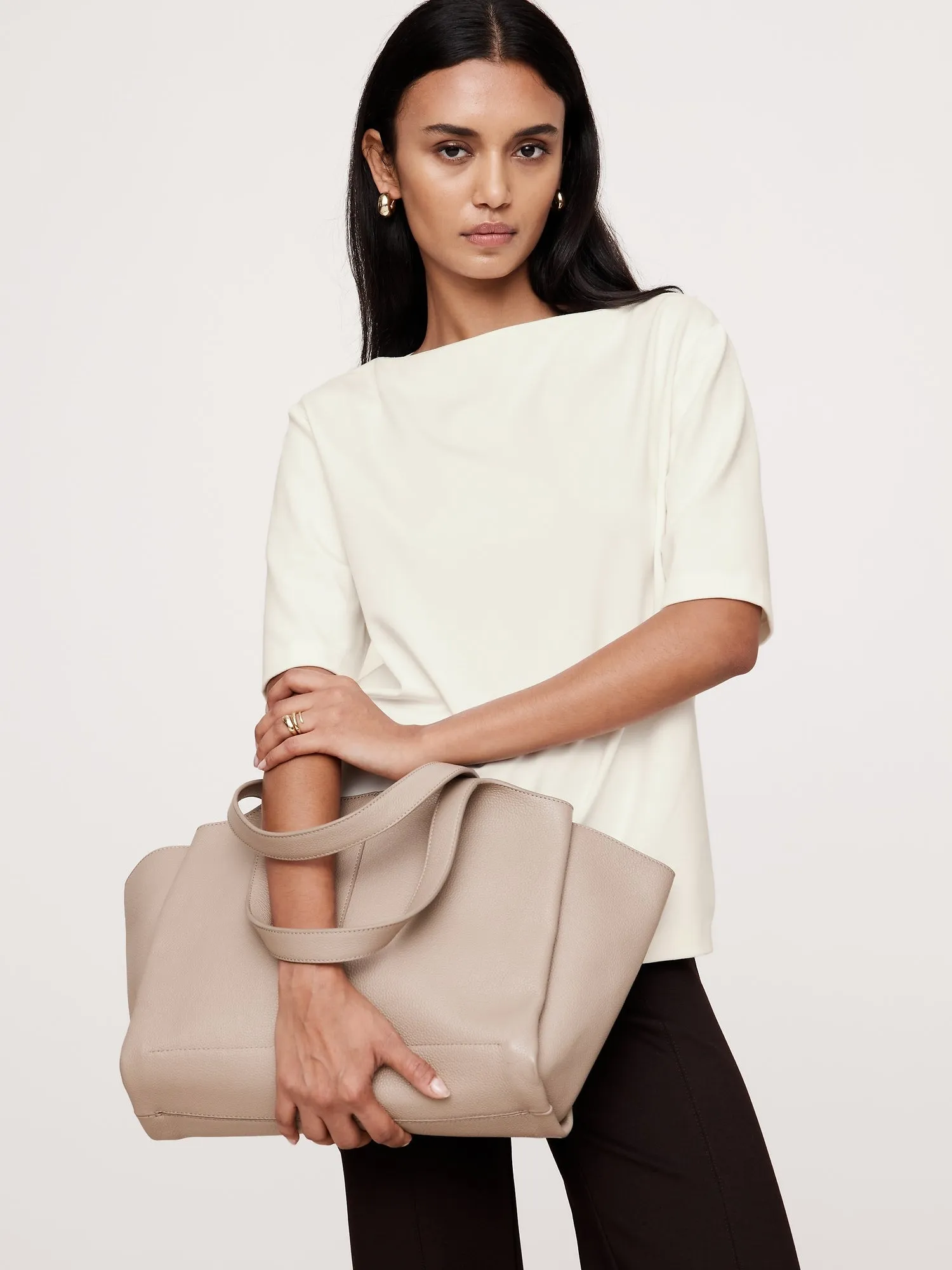 Lightweight Ponte Boxy Top