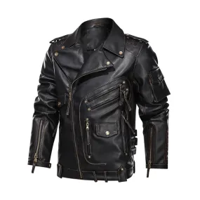 Men’s Windproof Motorcycle Casual Jacket Coat