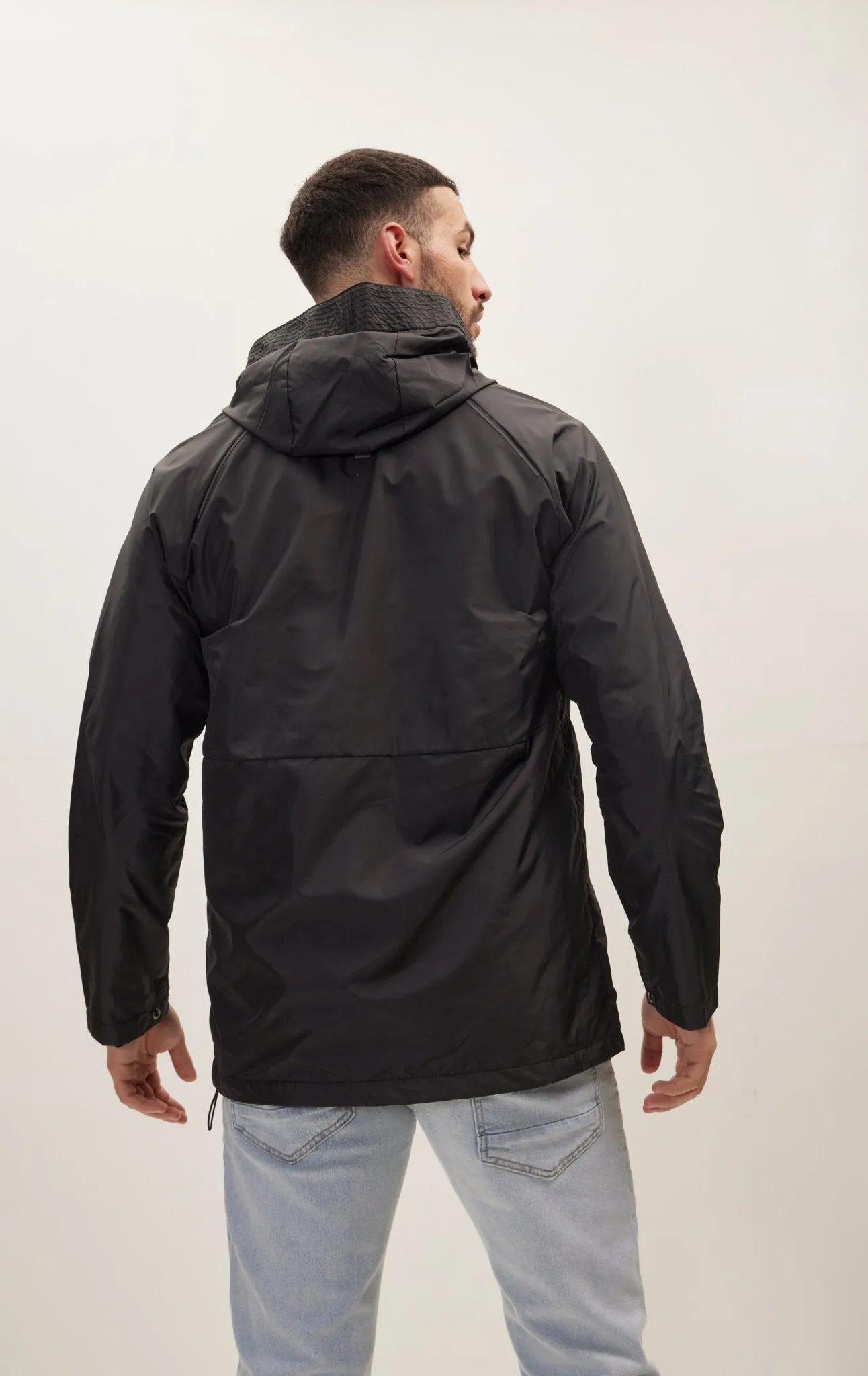 Modern Rain Coat - Black