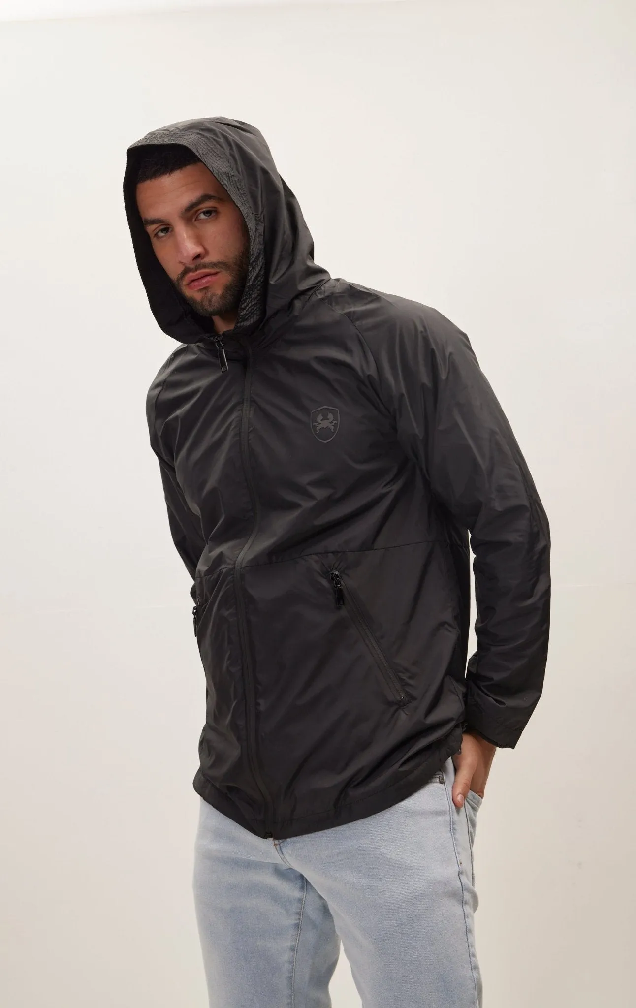 Modern Rain Coat - Black