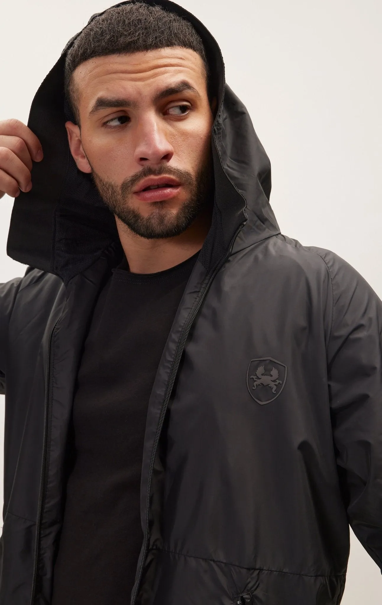 Modern Rain Coat - Black