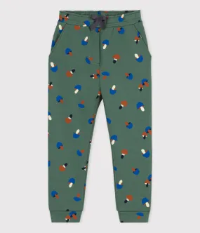 Mushroom Printed Fleece Jogging Bottoms