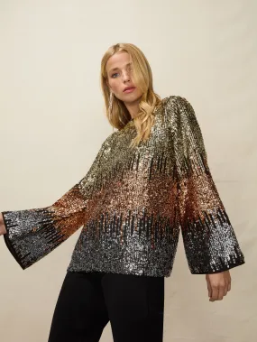 Ombre Sequin Top