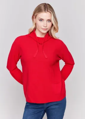 Ottoman Stitch Mock Neck Sweater