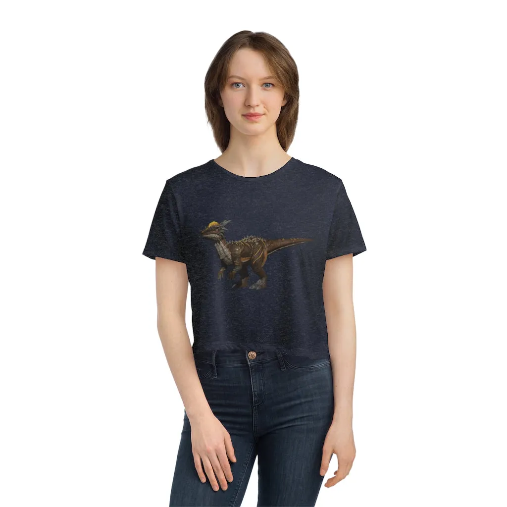 Pachycephalosaurus Women's Flowy Cropped Tee