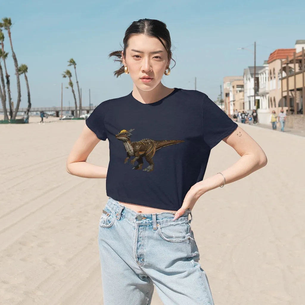 Pachycephalosaurus Women's Flowy Cropped Tee