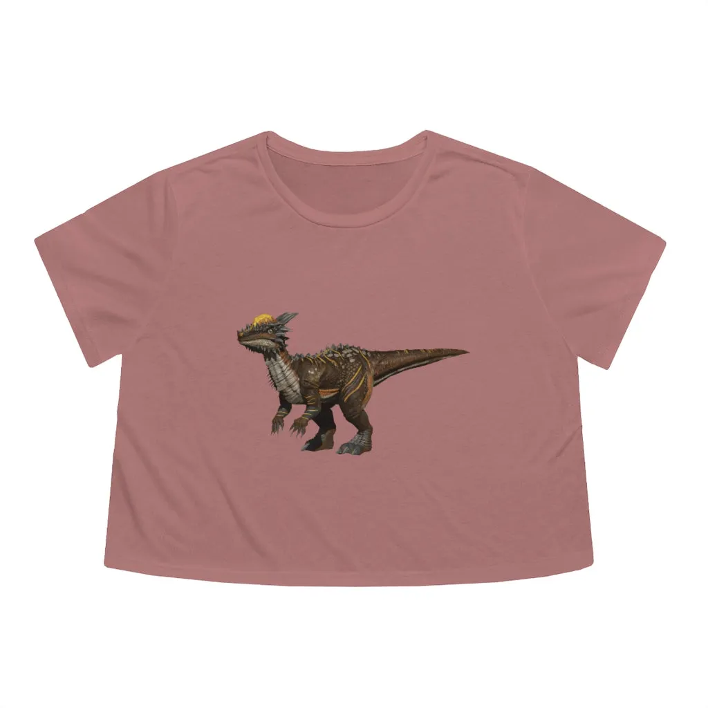 Pachycephalosaurus Women's Flowy Cropped Tee