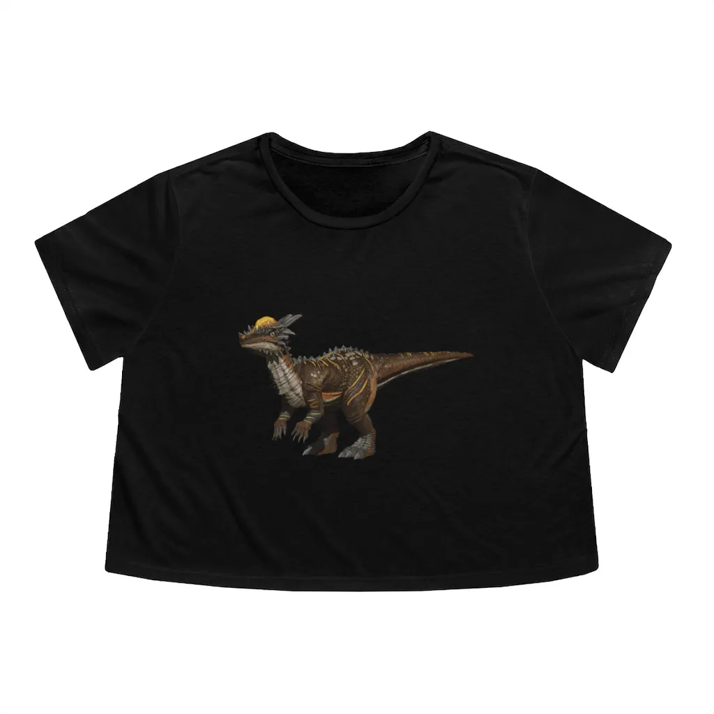 Pachycephalosaurus Women's Flowy Cropped Tee