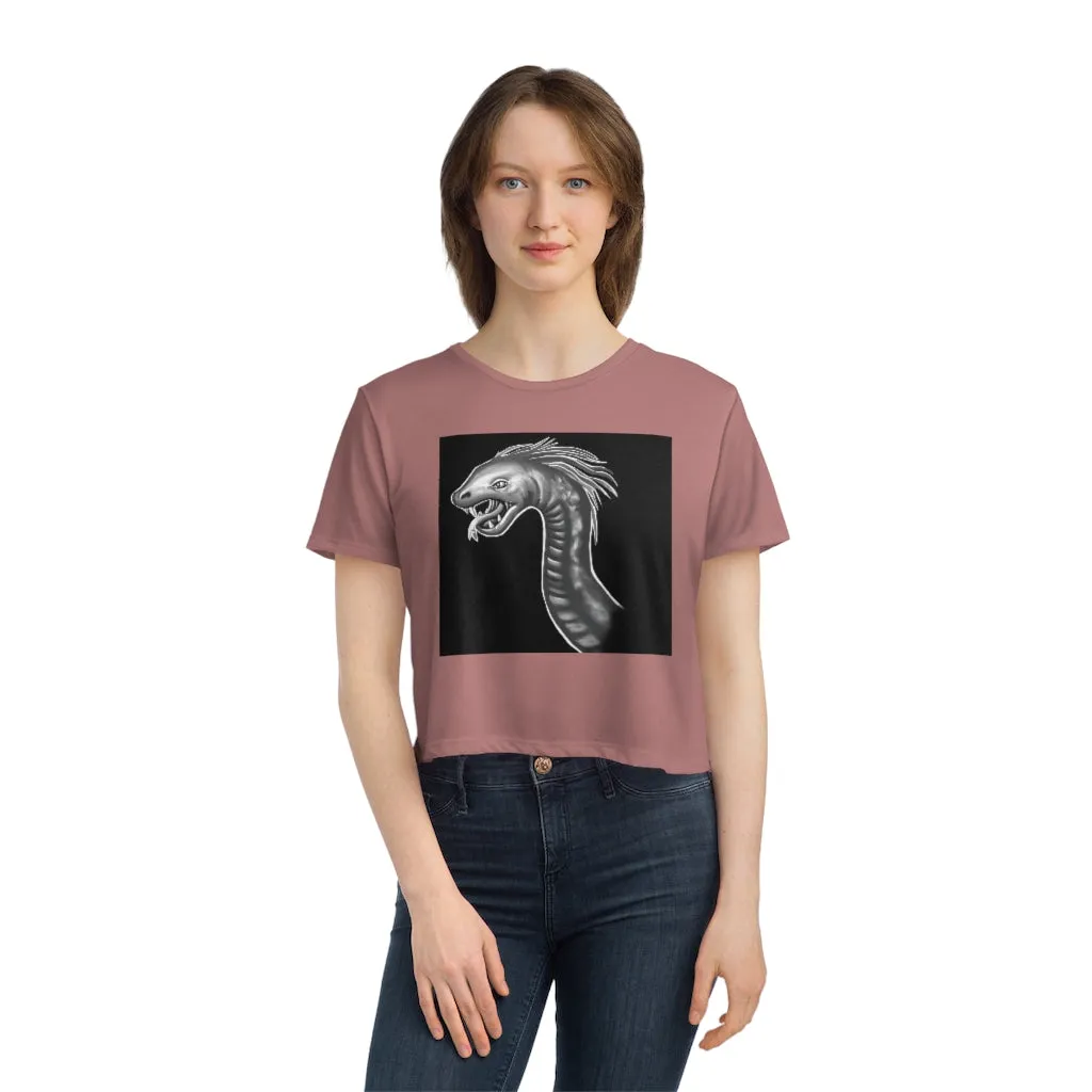 Serpent Women's Flowy Cropped Tee