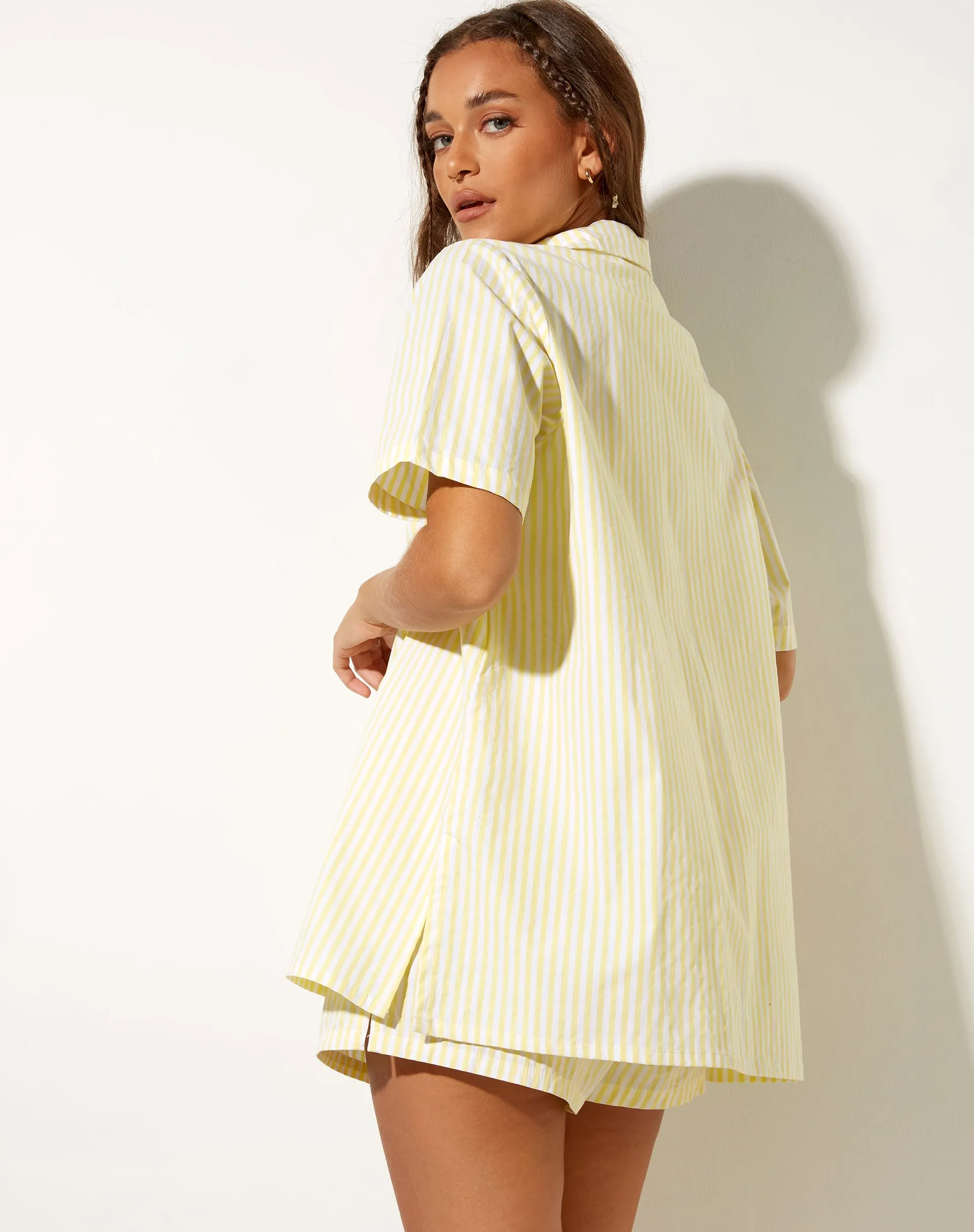 Smita Shirt in Transparent Yellow Take It Easy