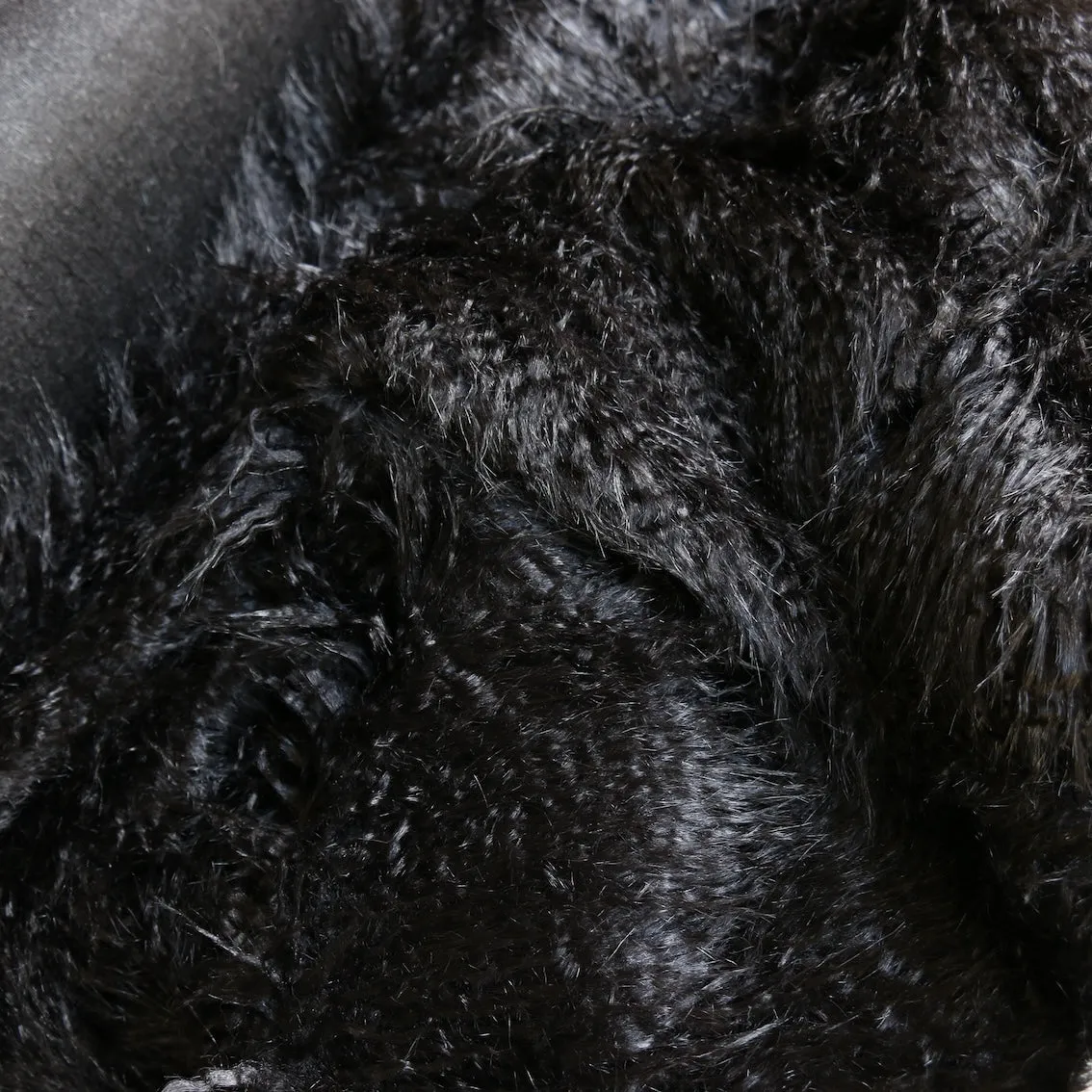 Stila Nero Long Pile Faux Fur